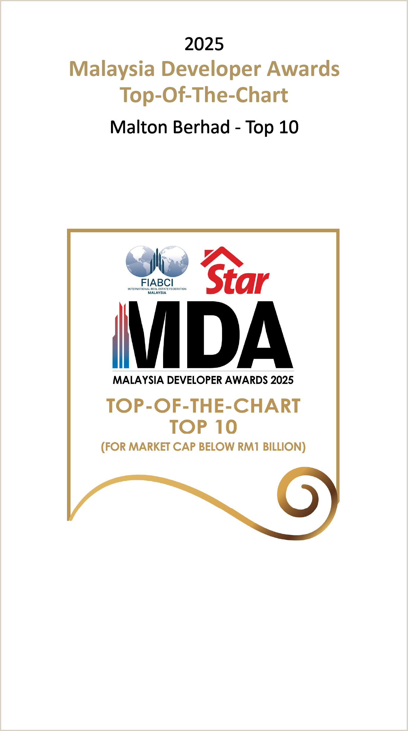 Malton Berhad - Top 100 Property Developer Brand